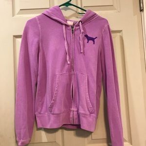 PINK purple zip up